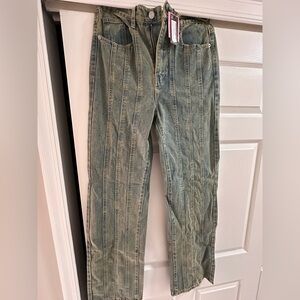 PrettyLittleThing Denim Pants Tall